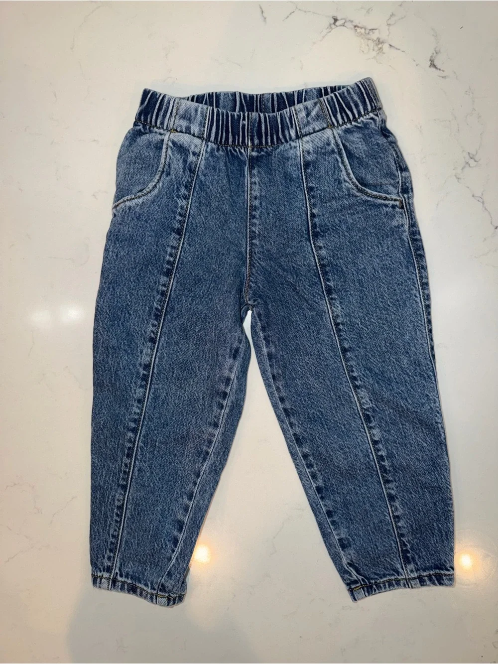 Cat & Jack Dark Blue Denim Jogger Jeans